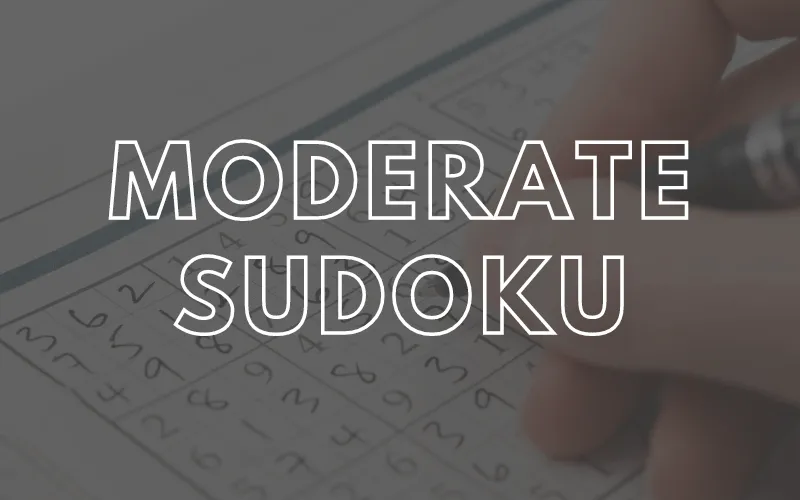 Moderate Sudoku